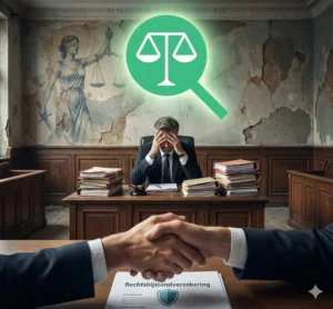 sociaal advocaat met de handen in het haar